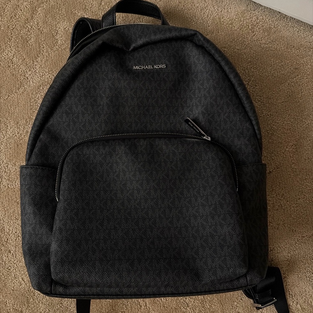 Michael Kors Charcoal Gray Backpack